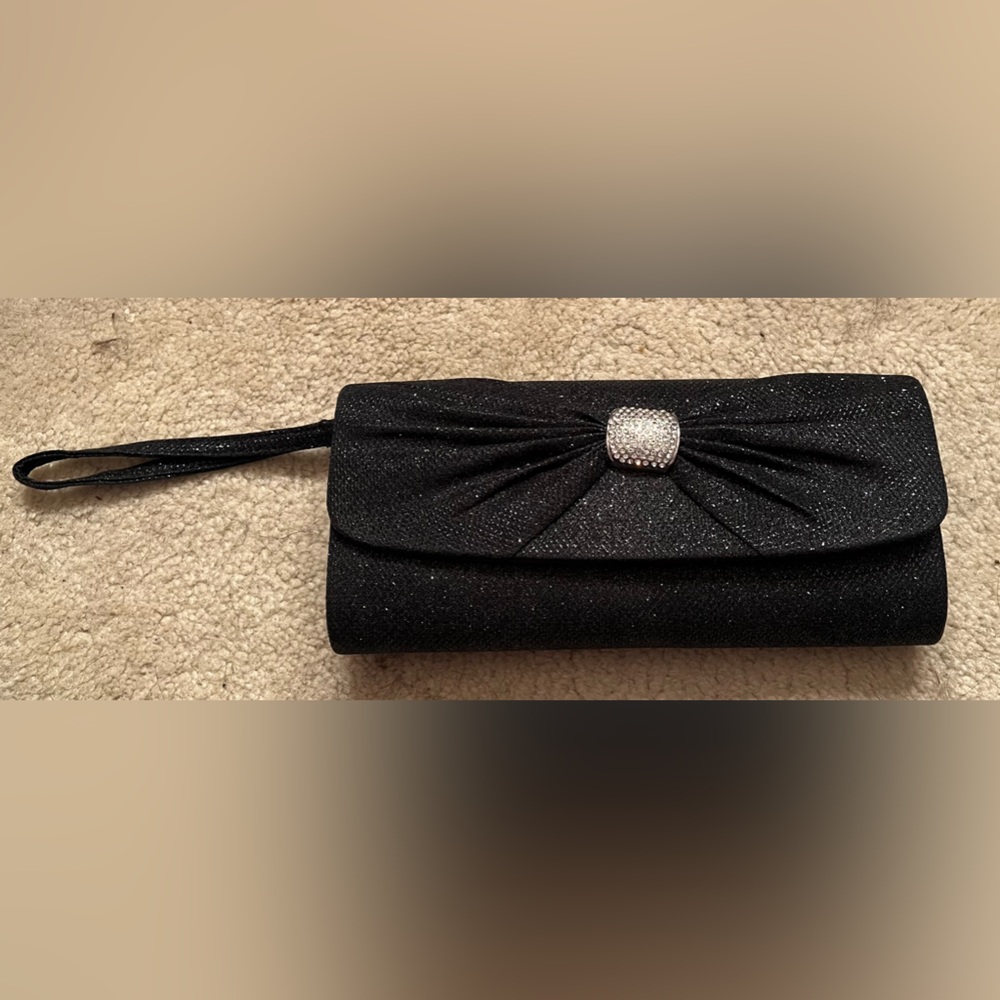 Gunne Sax Sparkly Purse Crystal Evening Clutch Shoulder Wrist Bag Purse